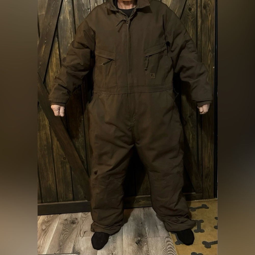 Wells Lamont Insulated Coverall Workwear Mechanic Jumpsuit Brown Men’s 2xl